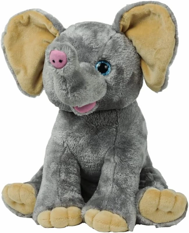 The Bear Factory Ellie The Elephant Plush Toy – 16” Stuffed Animal Soft, Cuddly Elephant for Kids, Toddlers & Baby Gifts | Washable, Child-Safe Material