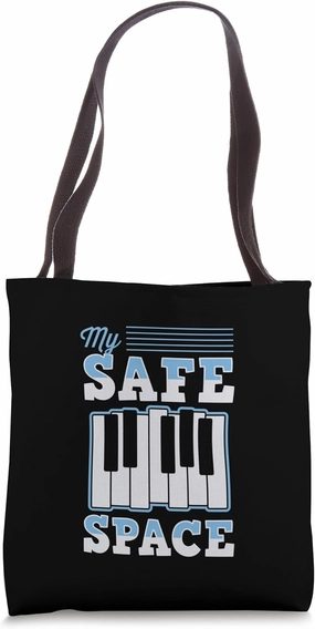 The Piano Is My Safe Space Ambient Piano Player Tote Bag