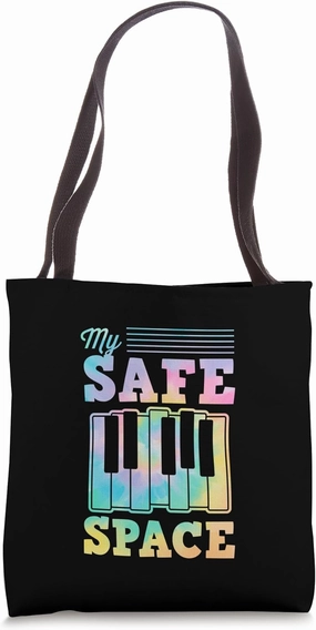 The Piano Is My Safe Space Ambient Piano Player Tote Bag