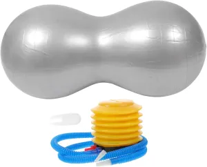 Thick PVC Peanut Shape Exercise Ball Massaging Yoga Ball Anti-Burst for Adults Seniors Boys and Girls