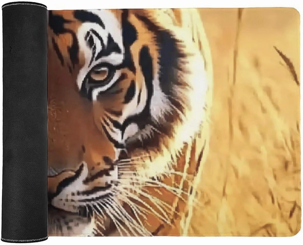 Tiger Walking Jungle Dusk Large Mouse Pad Gaming Mousepad Desk Pad for Keyboard and Mouse Mat Non-Slip Base 40x90cm