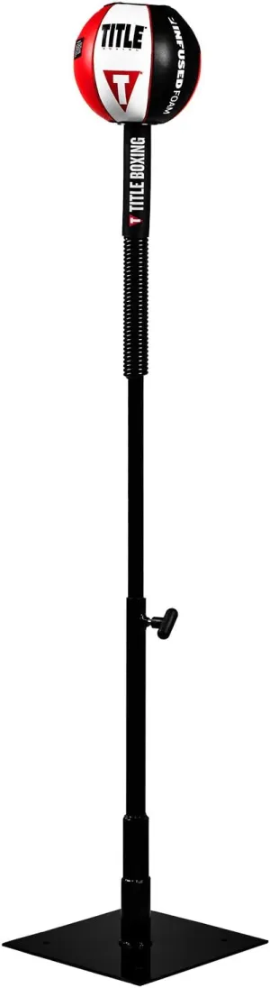TITLE Boxing Deluxe King Cobra Reflex Bag - Freestanding, Portable Punching Bag for Boxing Improvement