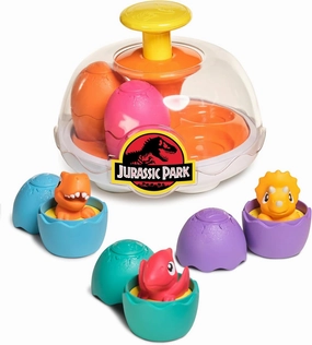 Toomies Jurassic World Spin & Hatch Dino Eggs – Dinosaur Toys for Developmental Play – 12m 