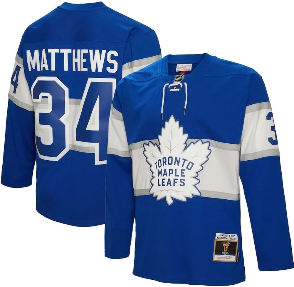 Toronto Maple Leafs Matthews #34 Mens Power Play Centennial Classic Jersey
