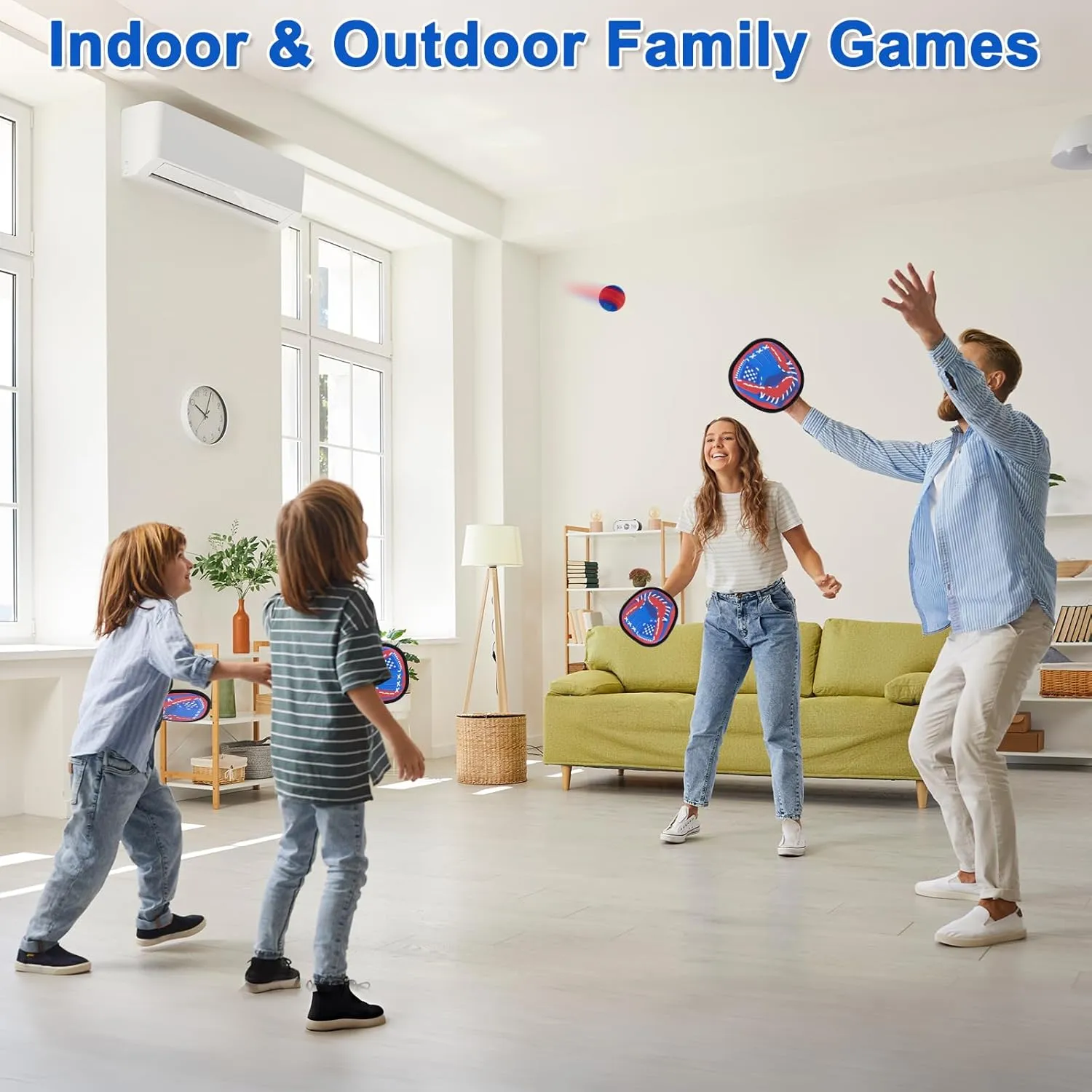 Toss and Catch Game Ball Set Beach Pool Outdoor Toys for Kids Ages 3-4 5-7 8-12, Yard Games Backyard Outside Toys for 3 4 5 6 7 8 Year Old Boys Girls Gift Toddler Baseball Training Glove