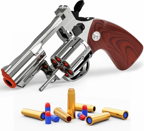 Toy Gun-Soft Bullet Western Cowboy Prop Revolver Gun Plastic Play Guns Pistol for Kids Boys Age 8  Foam Blaster CS Toy Rifle Sniper Small Hand Gun Cosplay Shoot Games