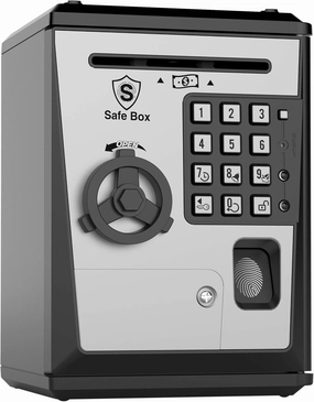 Toy Piggy Bank Safe Box Fingerprint ATM Bank ATM Machine Money Coin Savings Bank for Kids