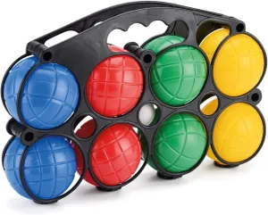 Toyrific | 8pc Set Large Boules Set, Classic Outdoor Garden Games, French Boules Set for Family Games, Kids and Adults