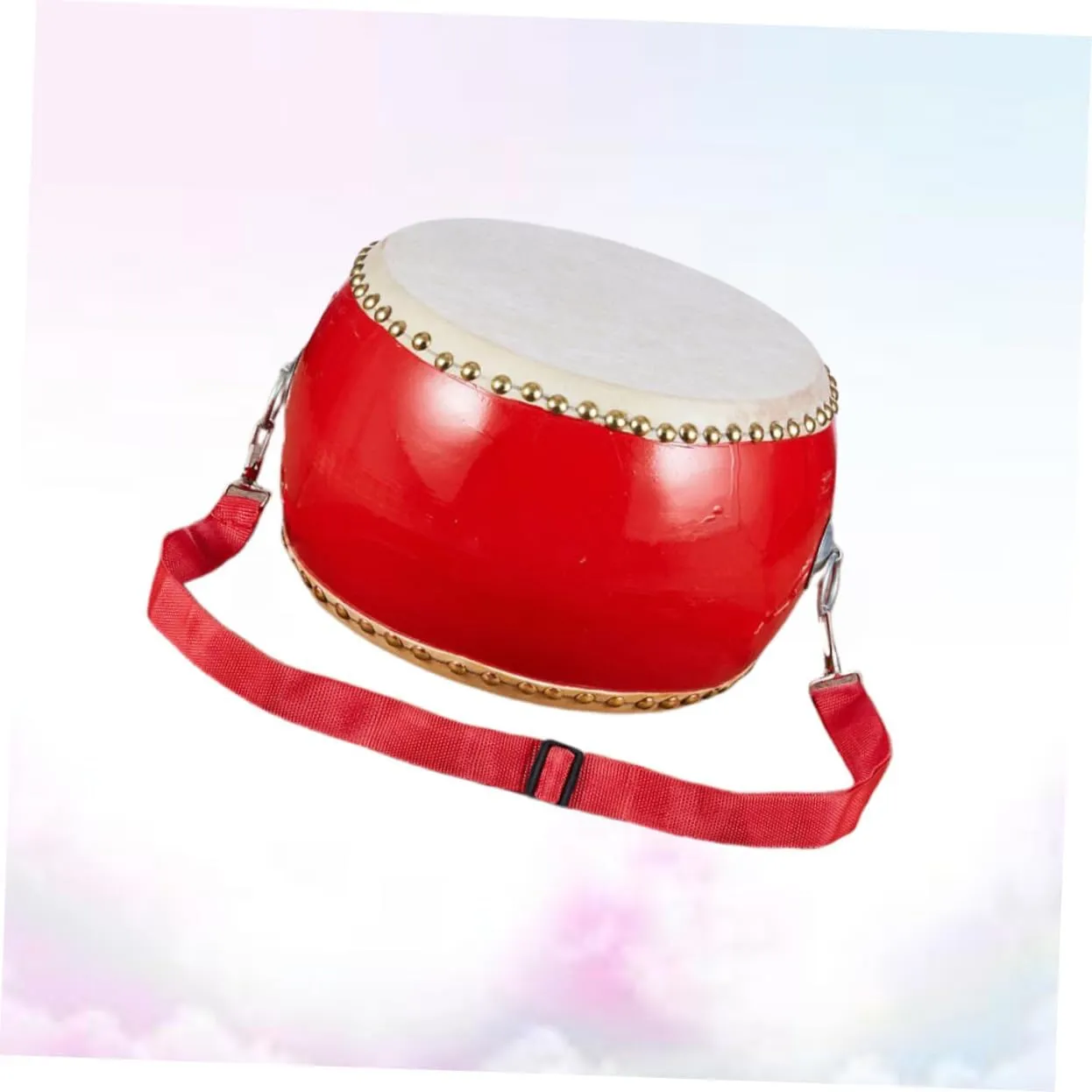 Toyvian Wooden Drum Percussion Instrument for Boys and Girls Music Toy with Sticks and Strap Design for Hand-Eye Coordination Development for Birthdays and Boy Girl Day