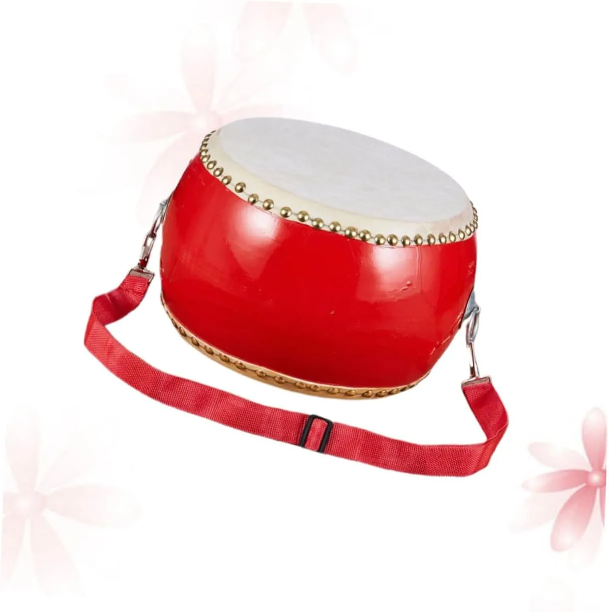 Toyvian Wooden Drum Percussion Instrument for Boys and Girls Music Toy with Sticks and Strap Design for Hand-Eye Coordination Development for Birthdays and Boy Girl Day