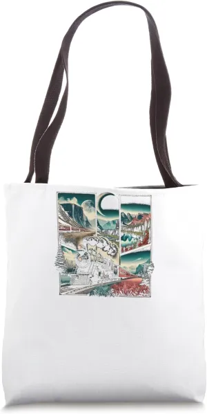 Train Travels Tote Bag