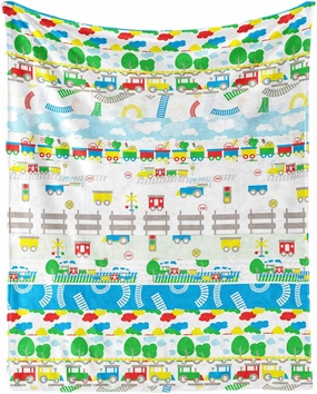 Train Throw Blanket - Soft Flannel Train Blankets for Girls Boys Kids Train Lovers - Warm Train Throw Blankets for All Season Lap, Chair, Sofa - 50"x40"