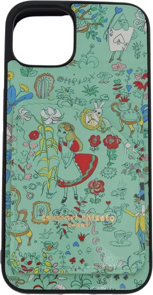 Tsumori Chisato Smartphone Case iPhone Case Alice in Wonderland, Green, F