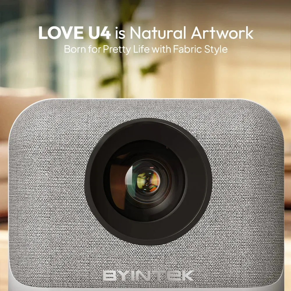 U4 Smart Mini Projector 4K 1080P Android WIFI for Home Cinema