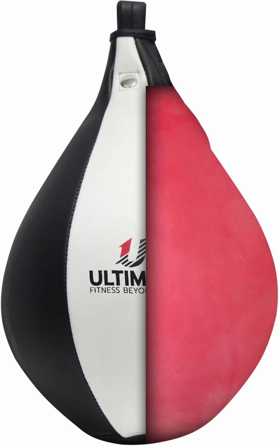 Ultimate Fitness Speed Bag - Boxing Leather MMA Muay Thai Training Punching Dodge Workout Speedball Kicking Striking Ball Kit with Hanging Swivel, Neddle, Screw Set