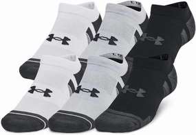 Under Armour 1386243-11-LG Unisex UA Perf Tech 6pk NS Mod Gray LG