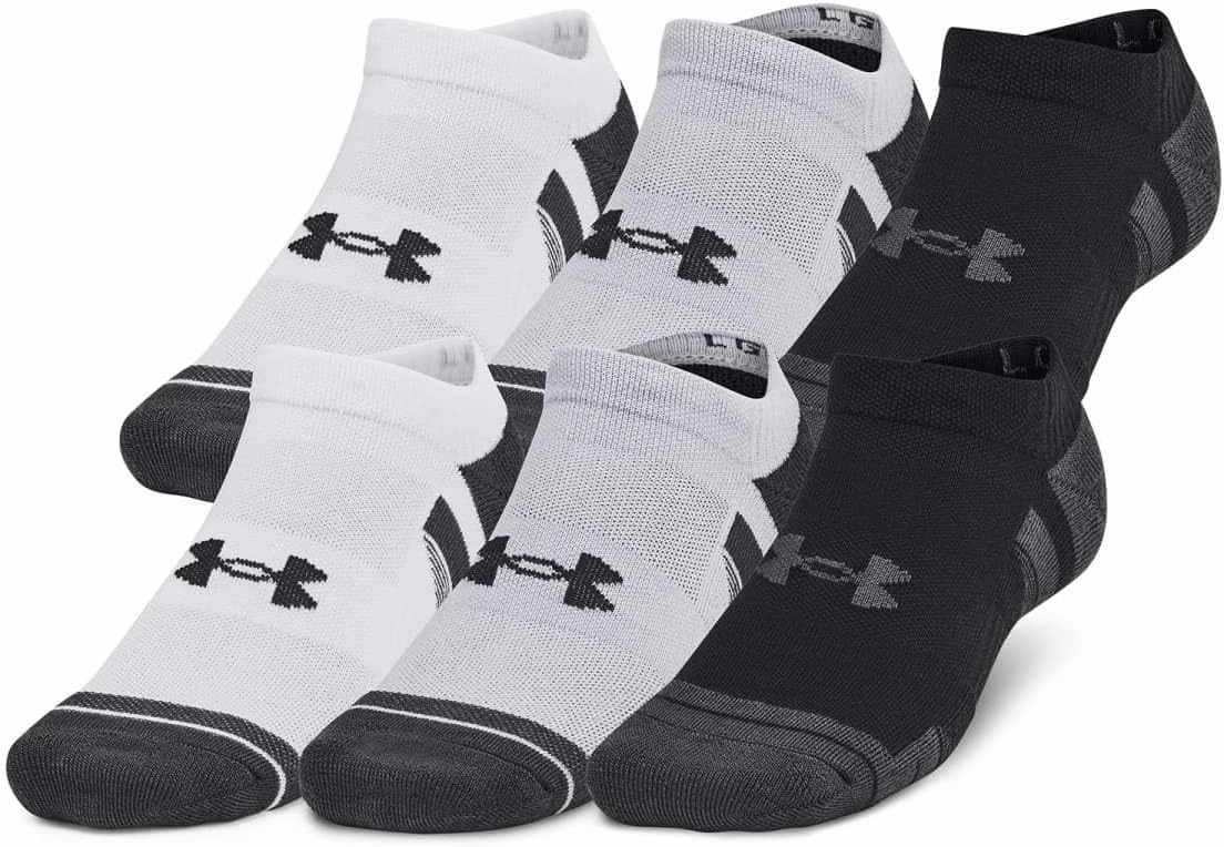 Under Armour 1386243-11-XL Unisex UA Perf Tech 6pk NS Mod Gray XL