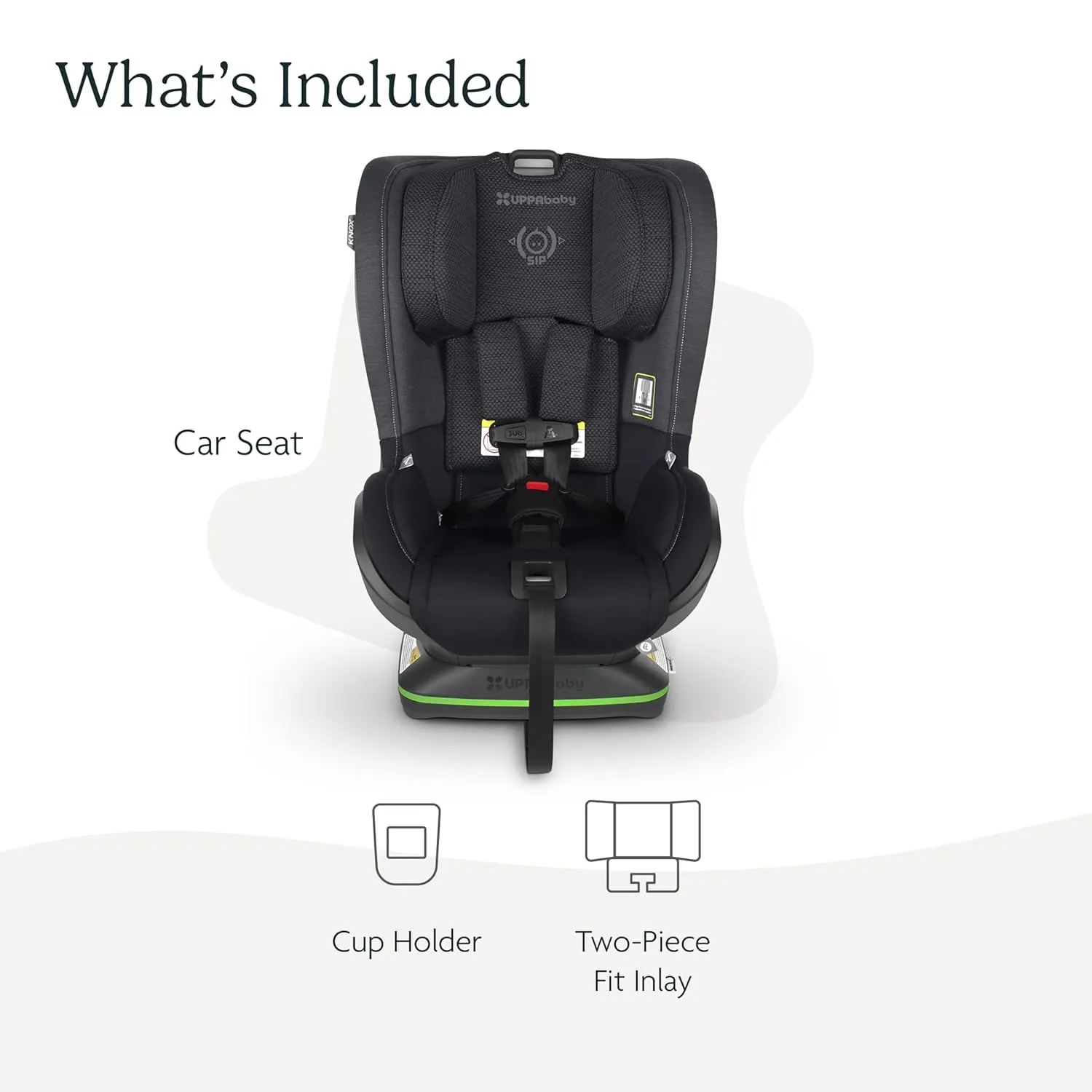 UPPAbaby Knox Convertible Car Seat/Rear Facing and Forward Facing/Intuitive Safety Features/Koroyd   CleanTech Technology/Removable Cup Holder Included/Jake (Charcoal)