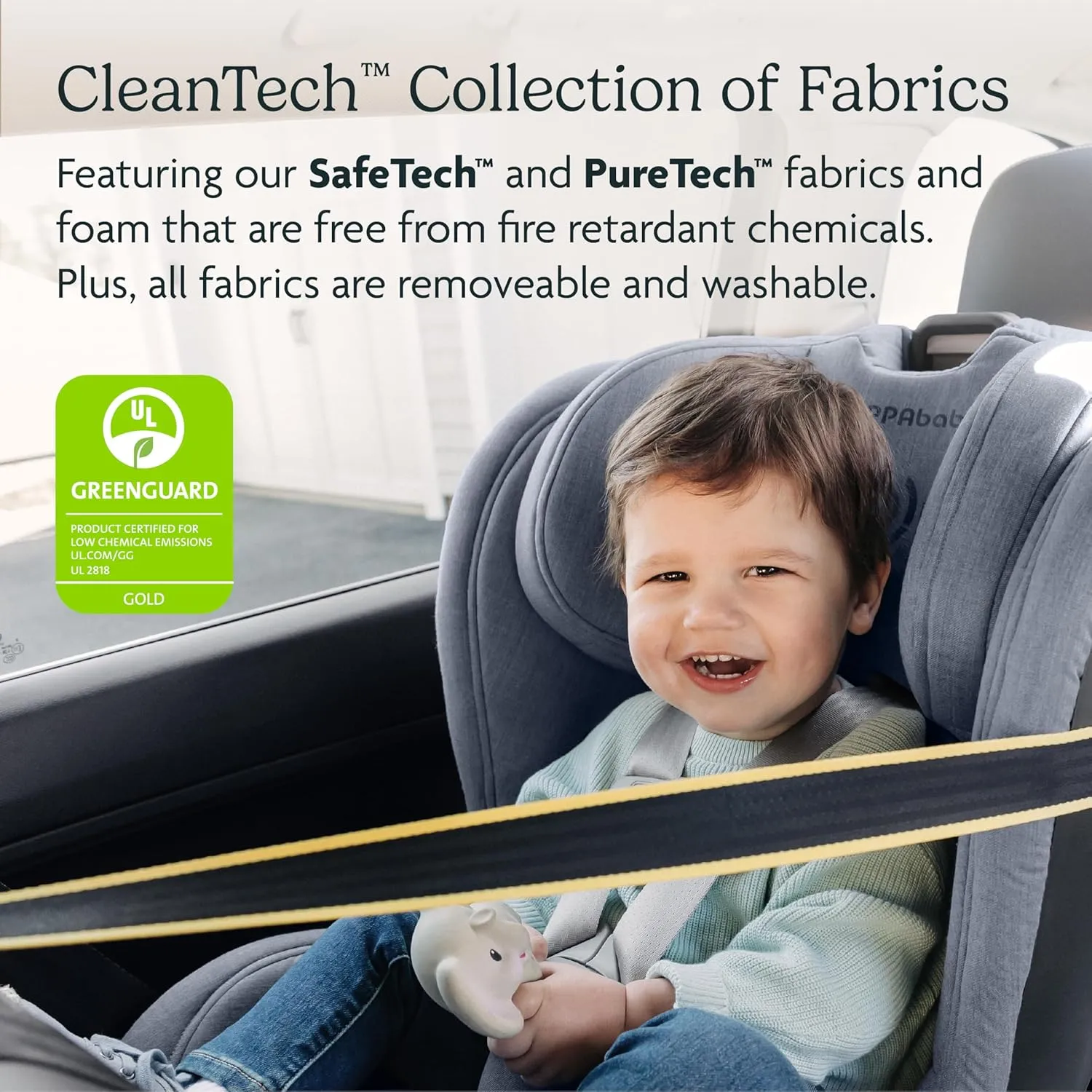 UPPAbaby Knox Convertible Car Seat/Rear Facing and Forward Facing/Intuitive Safety Features/Koroyd   CleanTech Technology/Removable Cup Holder Included/Jake (Charcoal)