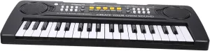 Vaguelly Electronic Piano for Key Musical Learning Instrument with Microphone Develop Creativity and Imagination Educational present for Birthdays and Holidays