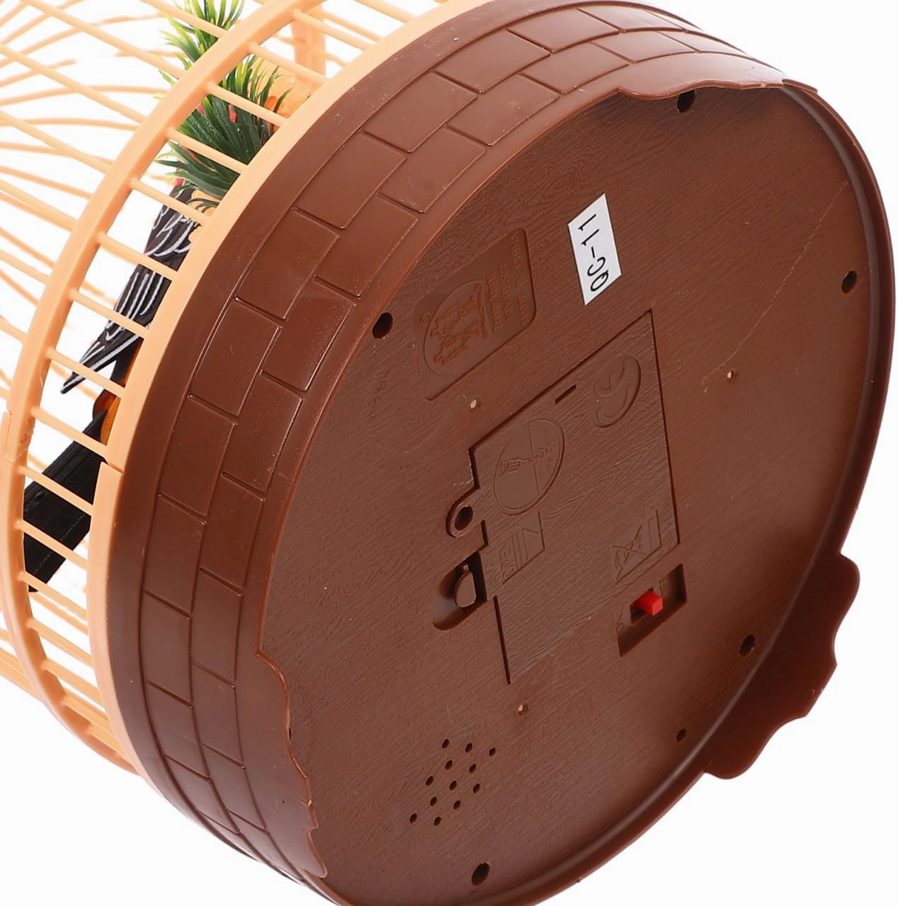 Vaguelly Electric Bird Cage Toy Voice-Activated Interactive Simulation Birdcage Safe Decoration for Parents Kindergarten Easy to Hang and Carry