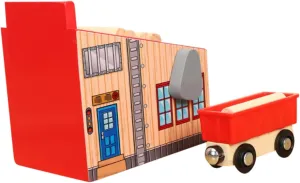 VANZACK 1Set Wooden Train with Lumber Mill Blocks Educational Plaything for Compact and Lightweight Design Present for Birthdays and Holidays for Creative Play