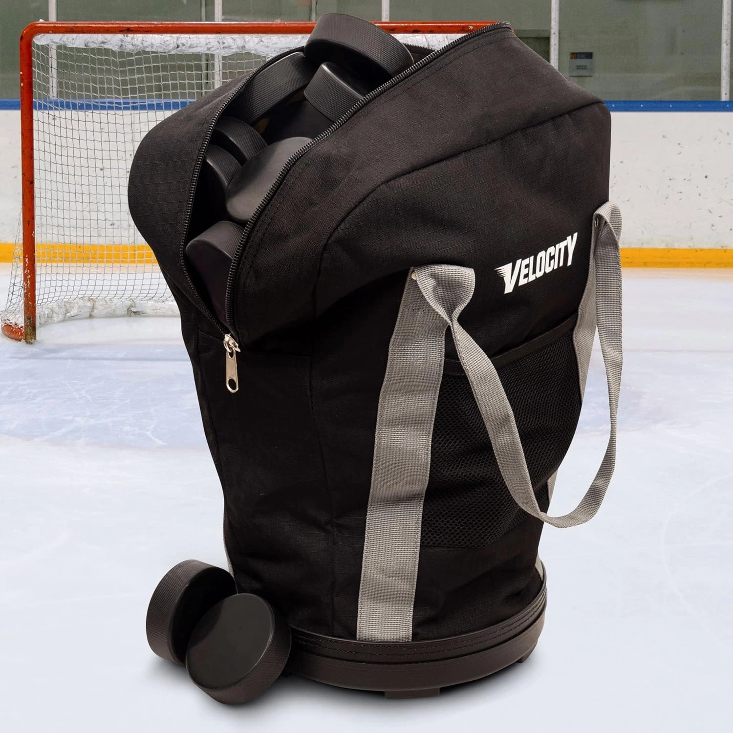 Velocity Heavy Duty Multipurpose Ball Bag with Durable Bottom - Holds up to 60-72 Balls - Ideal for Lacrosse, Baseball, Pickleball, Tennis & More