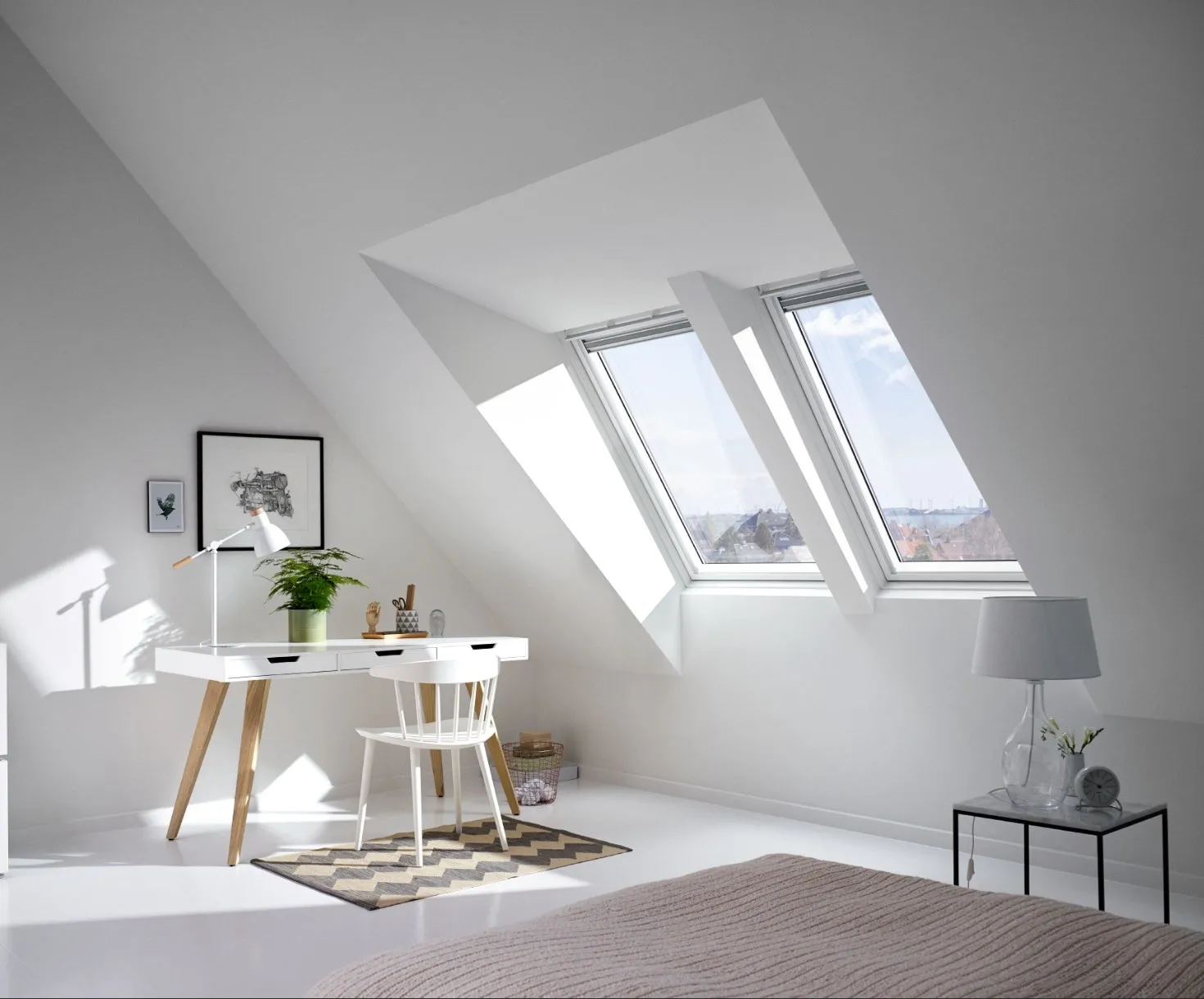 VELUX EAW 6021E Pro   Coupled Mini Dormer Flashing - For tiles up to 120mm in profile (roof pitches 10° - 75°)