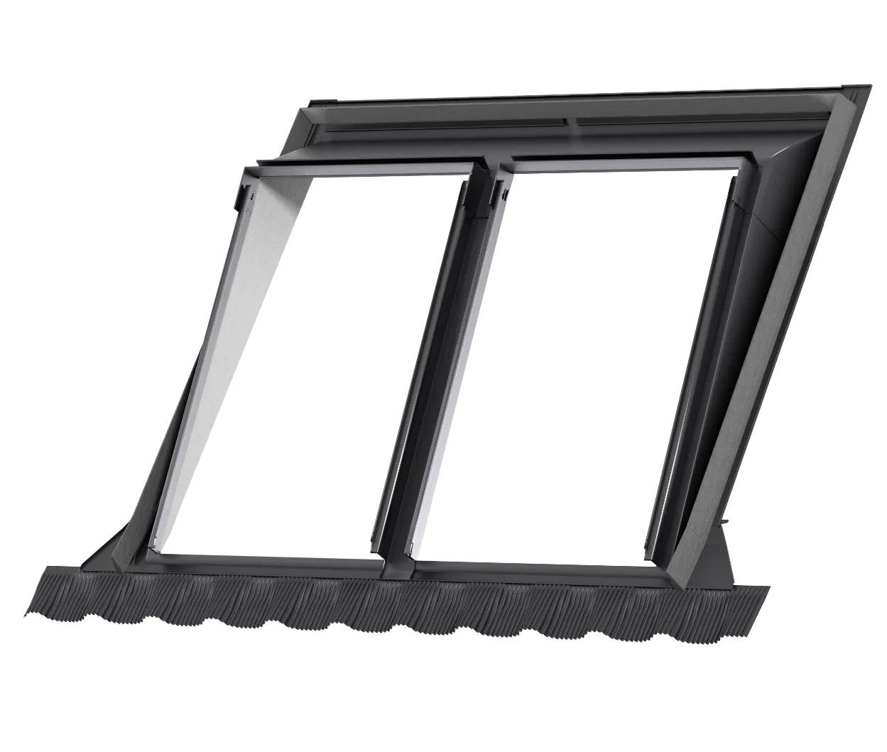 VELUX EAW 6021E Pro   Coupled Mini Dormer Flashing - For tiles up to 120mm in profile (roof pitches 10° - 75°)