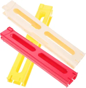 VICASKY Automatic Domino Clip Set 3pcs Kids Domino Train Toy Accessories Building Toys Color Random