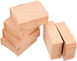VICASKY Wooden Train Bridge Pier Bridge Support Extra Track Pieces for Model Railway