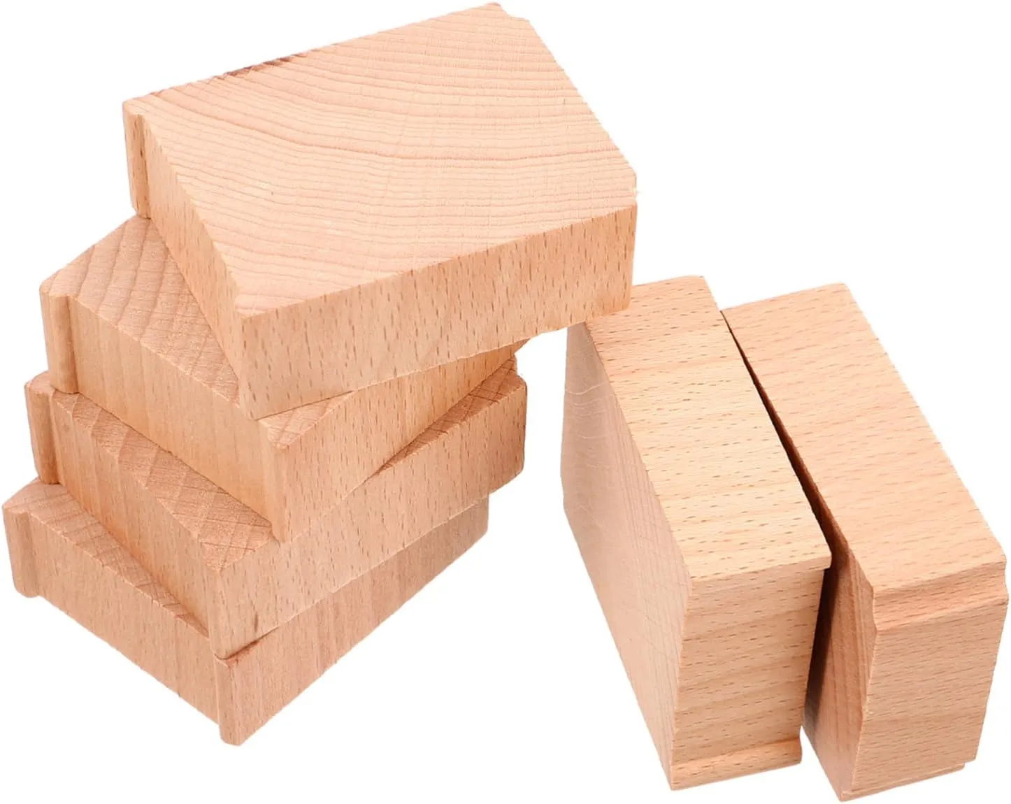 VICASKY Wooden Train Bridge Pier Bridge Support Extra Track Pieces for Model Railway