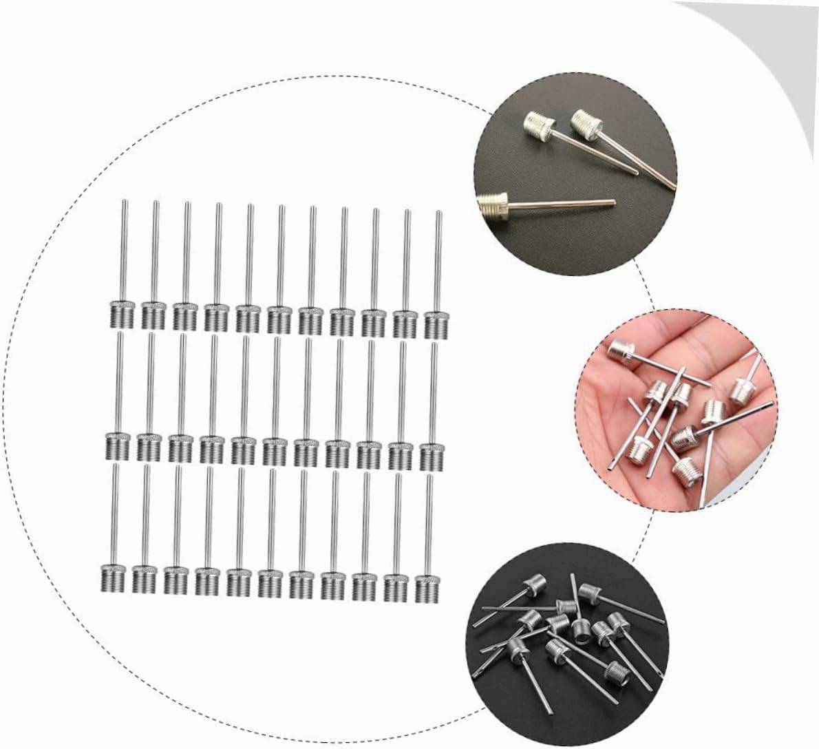 VICASKY Pneumatic Needle Pump Inflation Needles Inflating Air with Basketball Pump Pressure Pump for Ball