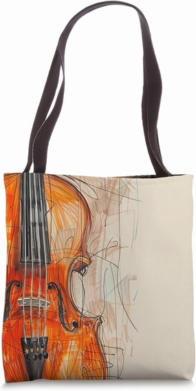 Violin Musician Music Lover Vintage Violin Tote Bag