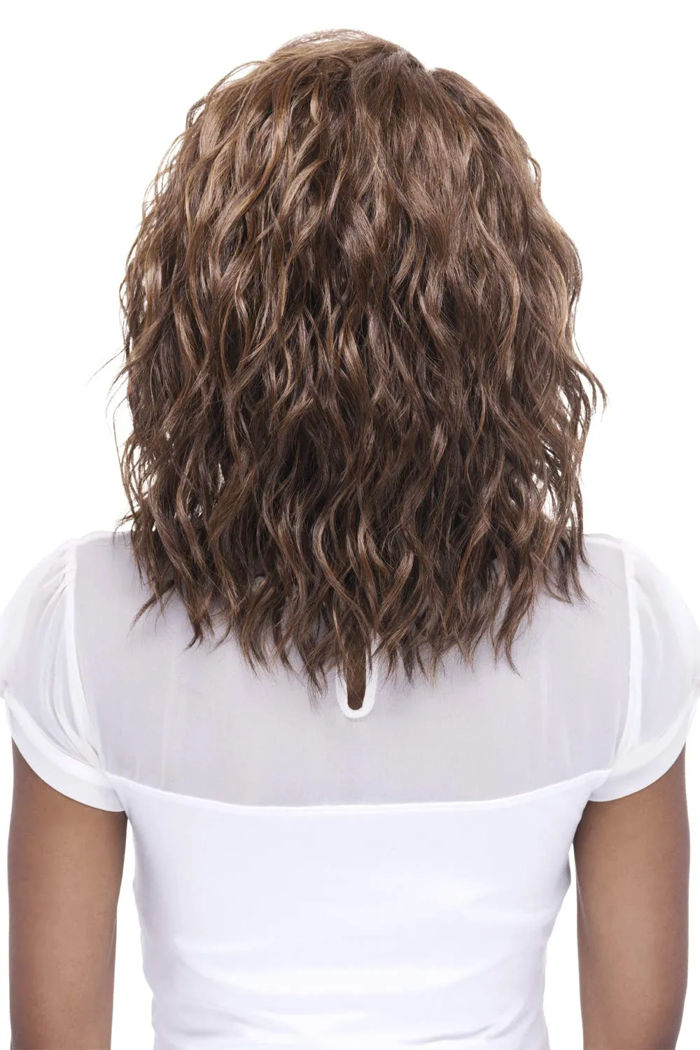 Vivica A. Fox FINN, Futura Synthetic Heat Resistant Fiber, HD Deep Lace Front, Natural Baby Hair, Layered Body Wave and Side Bang w/Invisible Side Part, Full Lace Front Wig (FS1B/30)