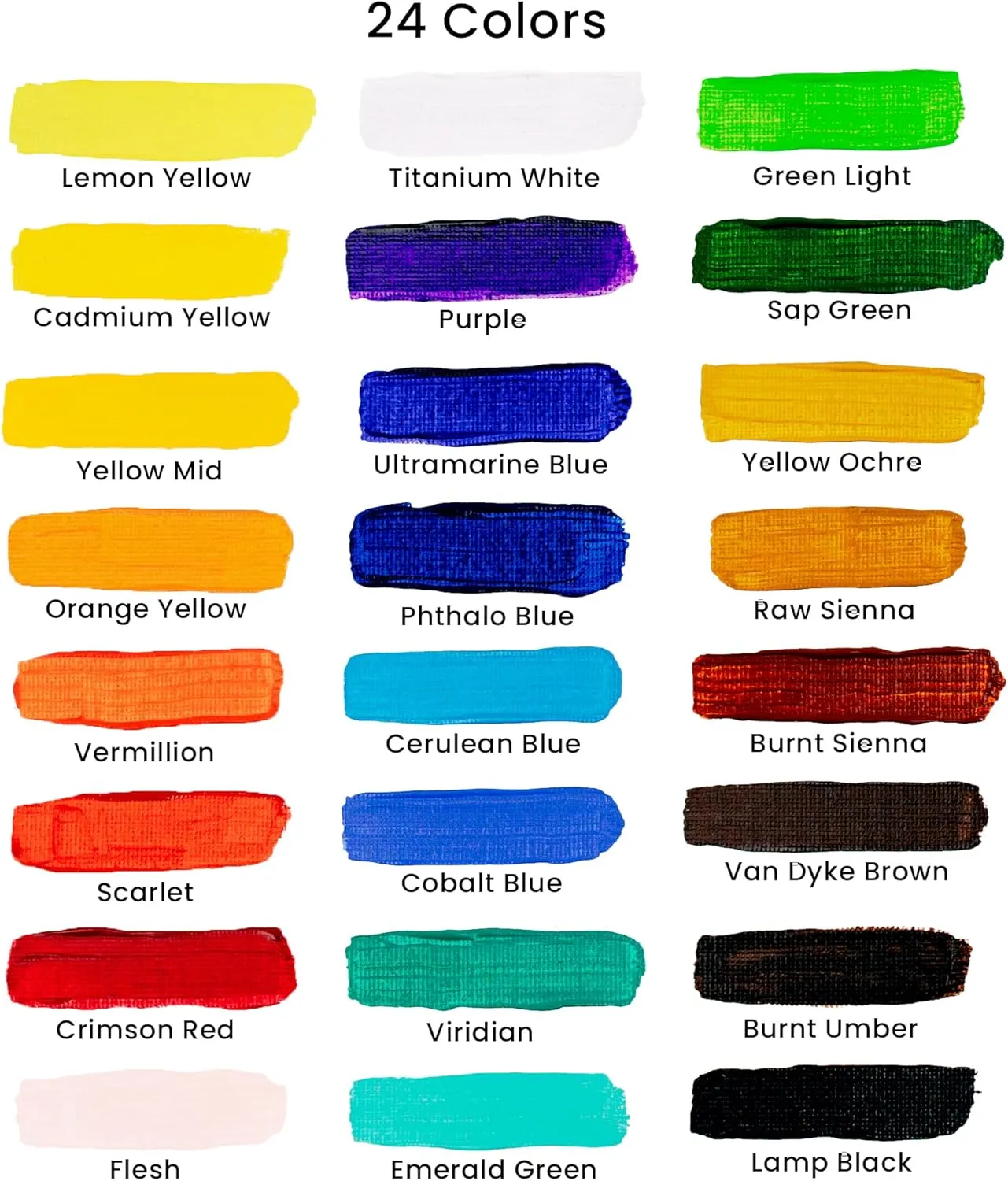 WA Portman Complete Acrylic Paint Kit - 24 Piece Acrylic Paint Set with Canvas and Brushes - Canvas Painting Kit - Acrylic Paint and Canvas Set with Brushes - Acrylic Paint Set for Adults & Kids