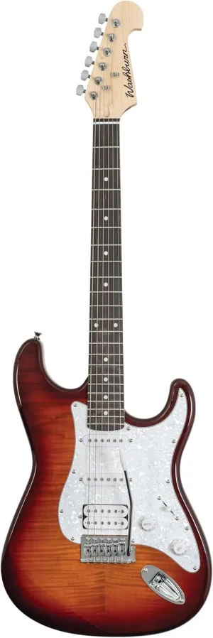Washburn Sonamaster 6 String Solid-Body Electric Guitar, Right, Sunburst (SDFSB)