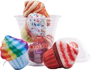 Wild Republic Cupkins, Cupcakes, Stuffed Toy, Gift for Kids, Plush Toy, Fill is Spun Recycled Water Bottles