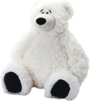 Wild Republic Snuggleluvs, Polar Bear, Weighted Stuffed Animal, 15 inches, Gift for Kids, Plush Toy, Fill is Spun Recycled Water Bottles