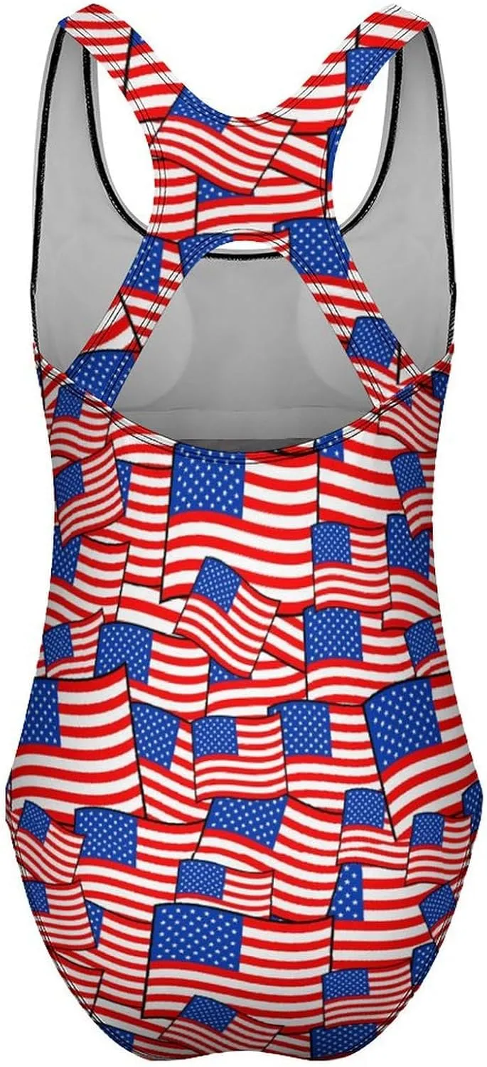 Womens One Piece Swimsuits Cute Tiger Checkered Tummy Control Bathing Suits Wireless Racerback Padded Swimwear