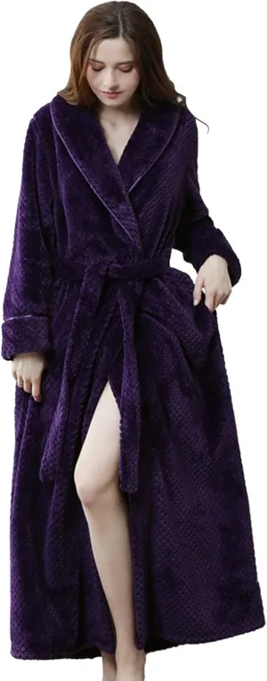 Womens Soft Robes Women Sleepwear Long Sleeve Hooded Robes for Women Long Christmas Onesie Family
