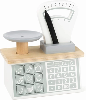 Wooden Toys Wooden Scale Wooden playset for Pretend Markets and Play Kitchens Designed for Children Ages 3 , Multi