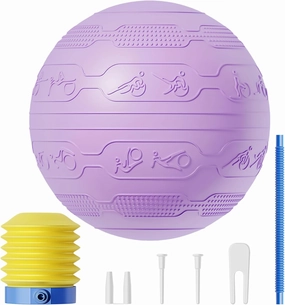 Workout Ball - Yoga Balls for Exercise | Yoga Exercise Anti-Burst Gym Balls | Heavy Duty Exercising Accessories | Non-Slip Home Workout Equipment for Improve Physical Training Stretching Core Training