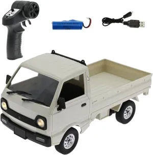 WPL D12 1:16 RC Truck for Adult, 2.4GHz Mini Truck Remote Control Drift Pickup Off Road Vehicle, 130 Motor Rear Drive 20km/h for Hobby