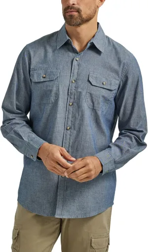 Wrangler Authentics Men's Long Sleeve Classic Woven Shirt