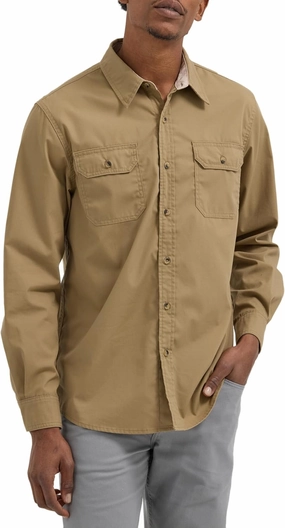 Wrangler Authentics Men's Long Sleeve Classic Woven Shirt