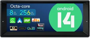 XTRONS Car Stereo for BMW E39 M5, Android 14 Qualcomm Octa Core 8GB 256GB Car Radio, 10.25” QLED Touch Screen GPS Navigation for Car Bluetooth Head Unit DSP CarPlay Android Auto 5GHz WiFi