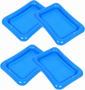YARNOW 4pcs Inflatable Fishing Game Pool Ocean Ball Sand Tray for Fun Floating Bathtub for Summer and Group Activities