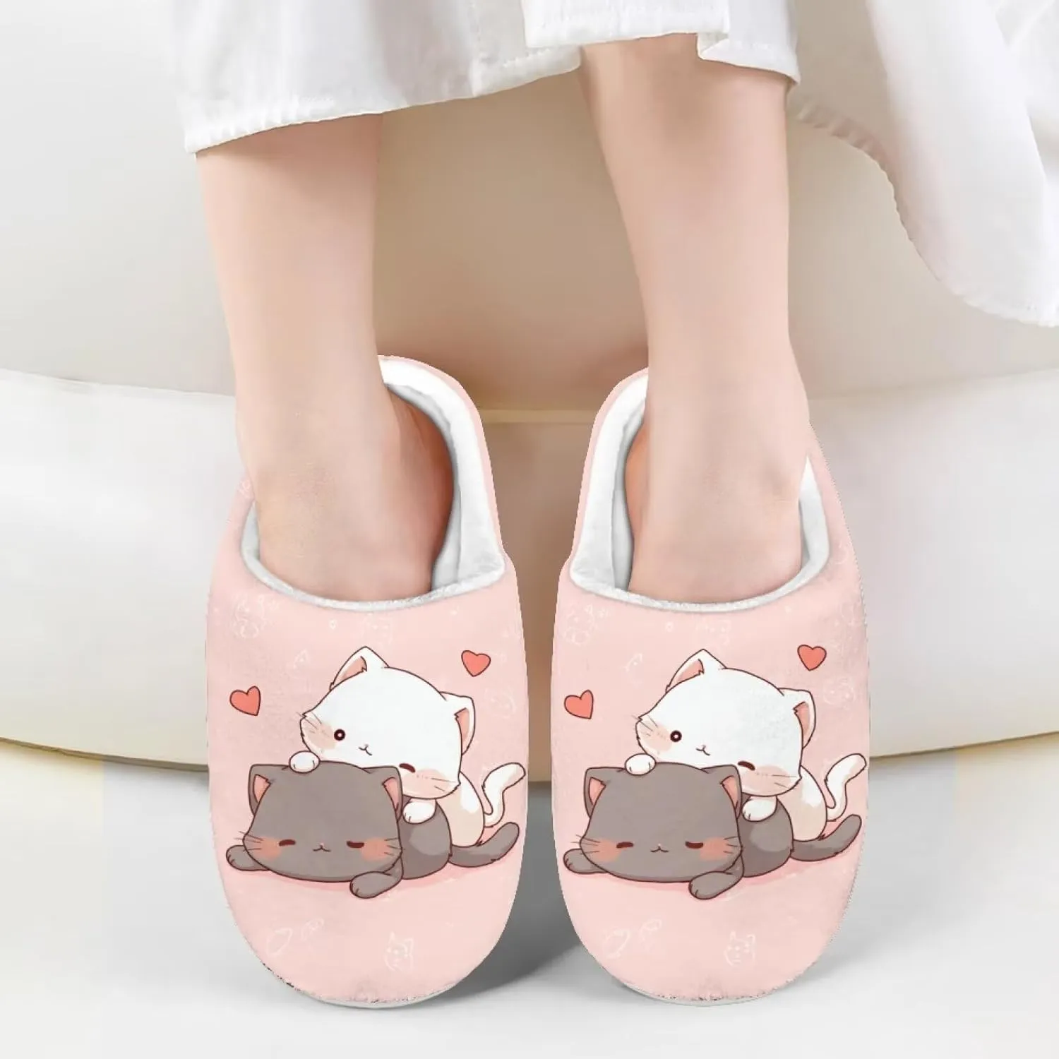 Yzaoxia Plush Slippers for Kids House Slippers for Bedroom