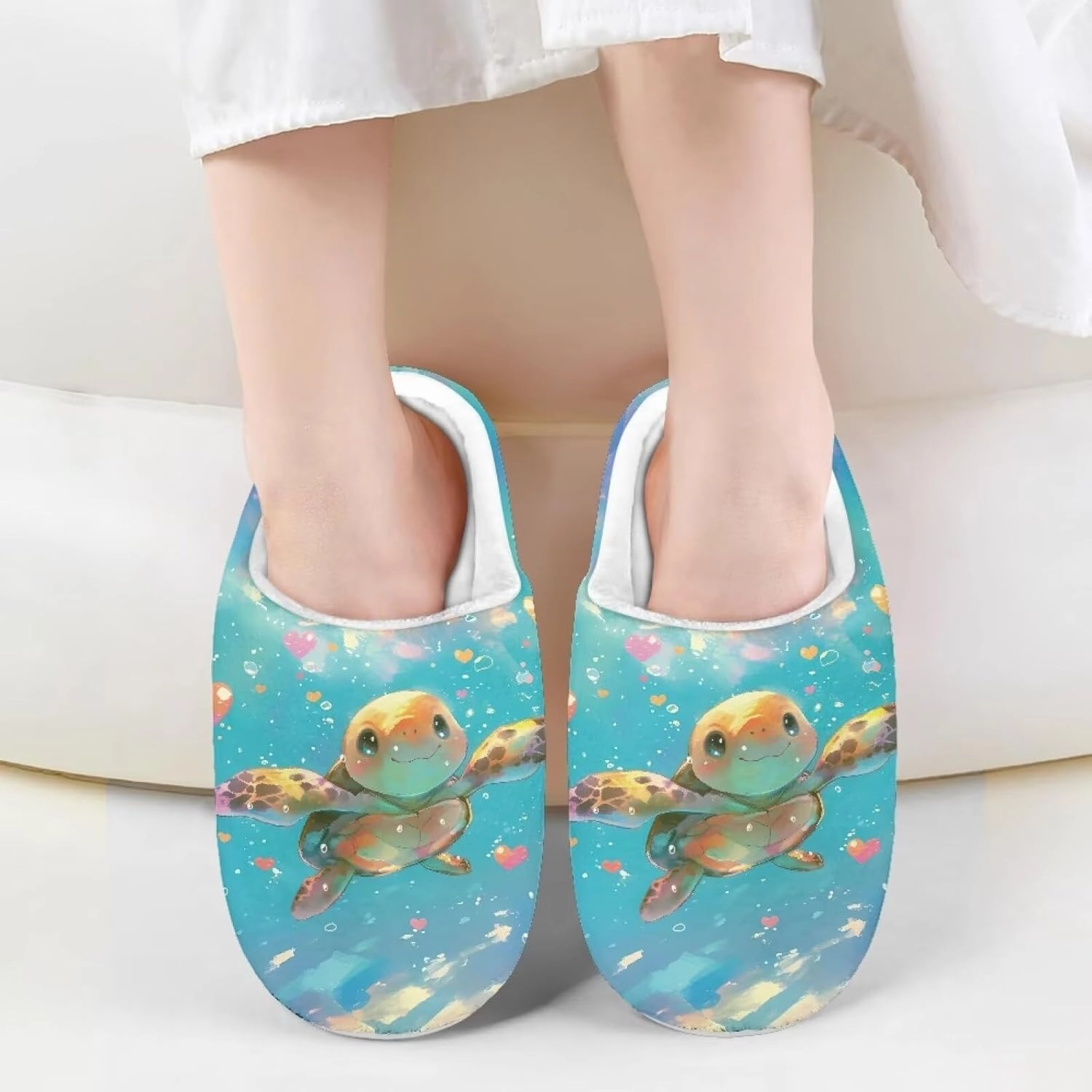 Yzaoxia Plush Slippers for Kids House Slippers for Bedroom